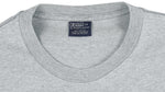 Ralph Lauren - Grey Big Logo T-Shirt 1990s Medium Vintage Retro