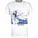 Vintage - Seaworld San Diego Killer Whales T-Shirt 1988 Large