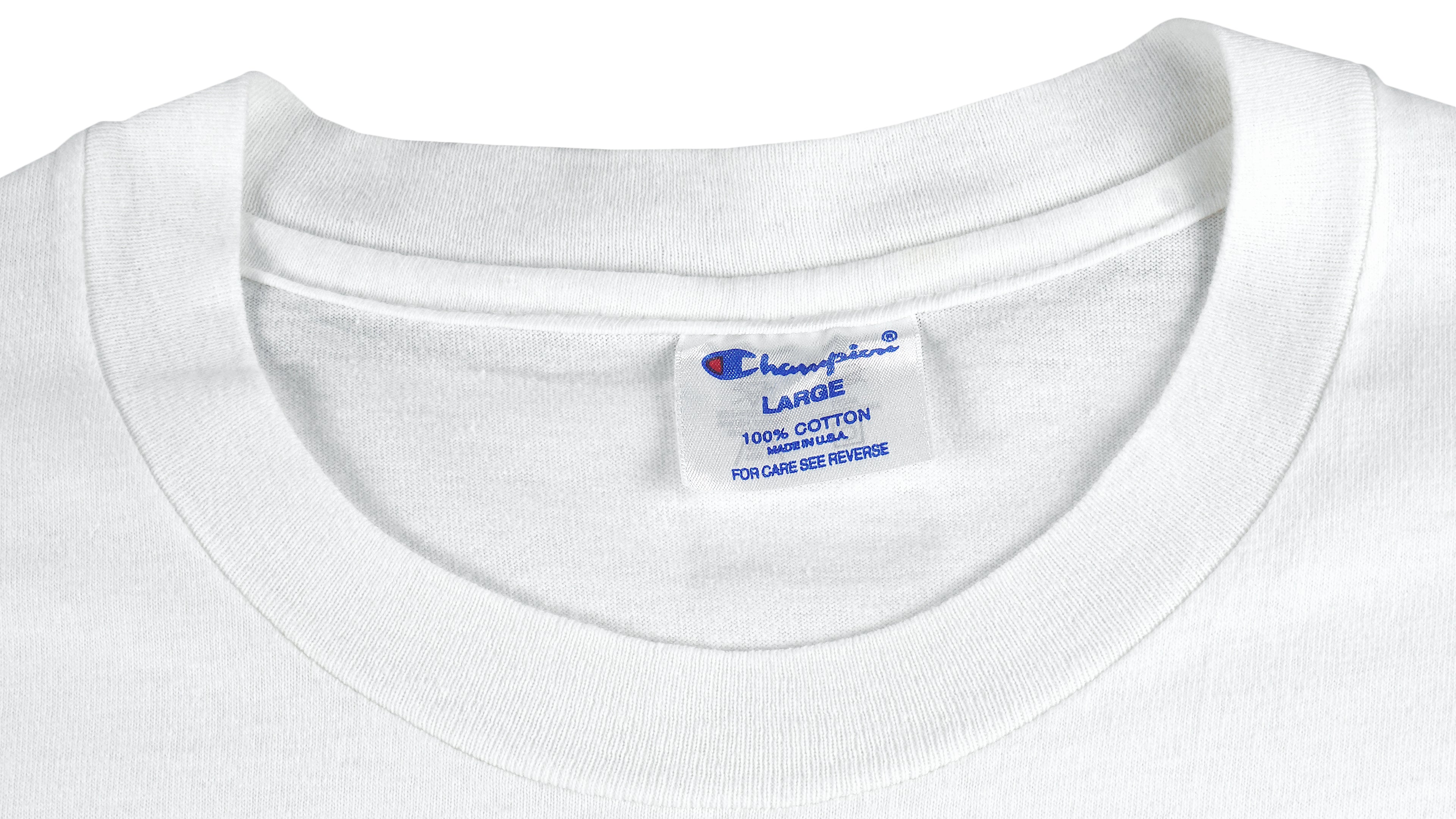 Champion - Rangers Texas Single Stitch T-Shirt 1990s Large Vintage Retro Baseball