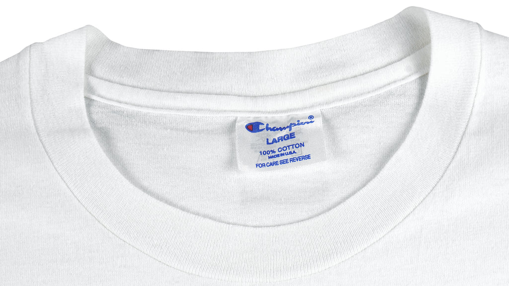 Champion - Rangers Texas Single Stitch T-Shirt 1990s Large Vintage Retro Baseball