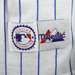 MLB (Majestic) - Chicago Cubs Pin Stripes Jersey 1990s X-Large Vintage Retro Baseball