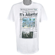 Vintage (Stedman) - Atlanta Journal 1996 Olympics T-Shirt 1990 X-Large Retro USA