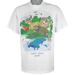 Vintage - Animals In Sanibel Captiva Island Single Stitch T-Shirt 1990s Large