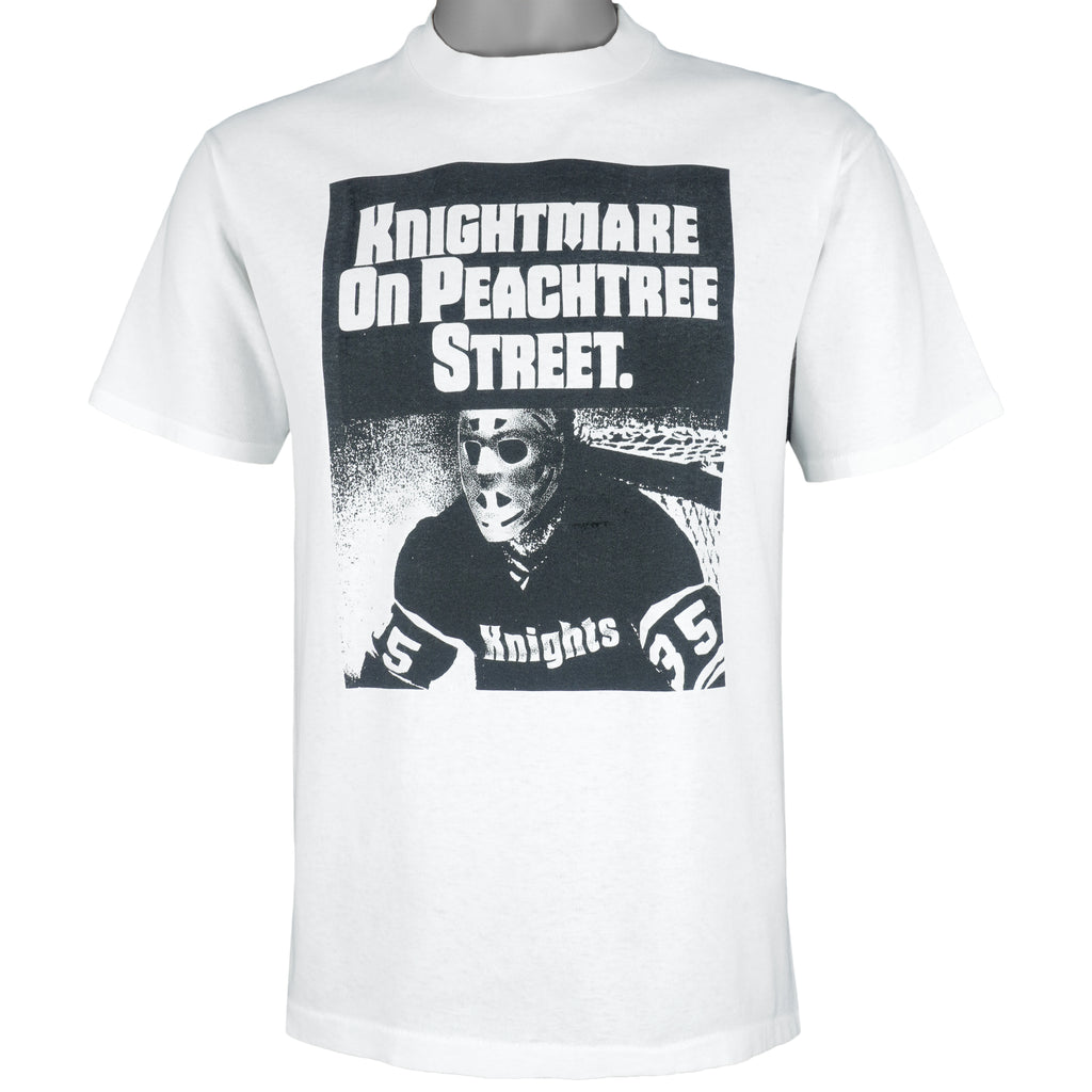 NHL - Atlanta Knights Hockey Single Stitch T-Shirt 1990s Medium Vintage Retro Hockey