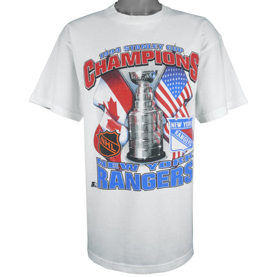 NHL (Tultex) -  New York Rangers Champions T-Shirt 1994 Large