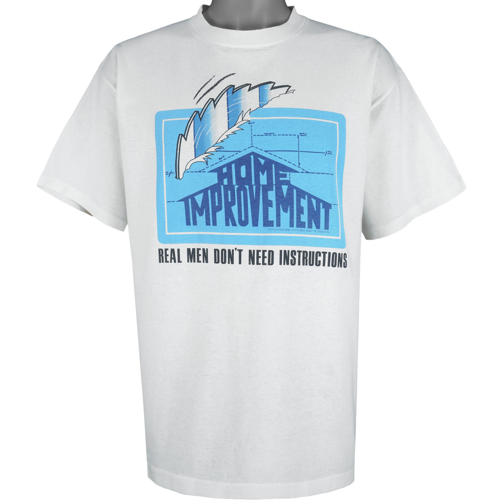 Vintage - Home Improvement Real Men Don't Need Instructions T-Shirt 1990s X-Large Vintage Retro