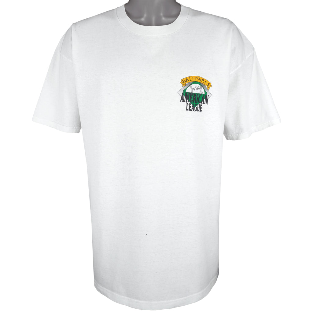 Vintage - Ballparks Of American League T-Shirt 1990s X-Large Vintage Retro Baseball