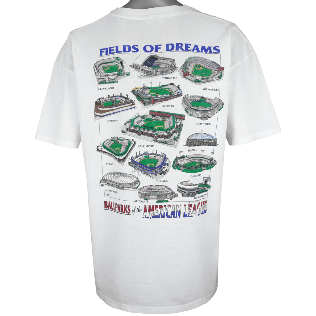 Vintage - Ballparks Of American League T-Shirt 1990s X-Large Vintage Retro Baseball