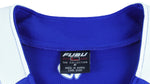 FUBU - Blue & White Spell-Out Jersey 1990s Large Vintage Retro