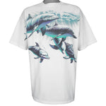 Vintage (Habitat) - Wildlife, Dolphins T-Shirt 1990s 2X-Large