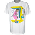 Vintage - Lady and Scale Single Stitch T-Shirt 1990s X-Large Vintage Retro