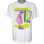 Vintage - Lady and Scale Single Stitch T-Shirt 1990s X-Large Vintage Retro
