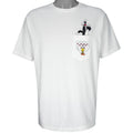 Looney Tunes - Sylvester VS Tweety T-Shirt 1990s Medium Vintage Retro