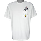 Looney Tunes - Sylvester VS Tweety T-Shirt 1990s Medium Vintage Retro