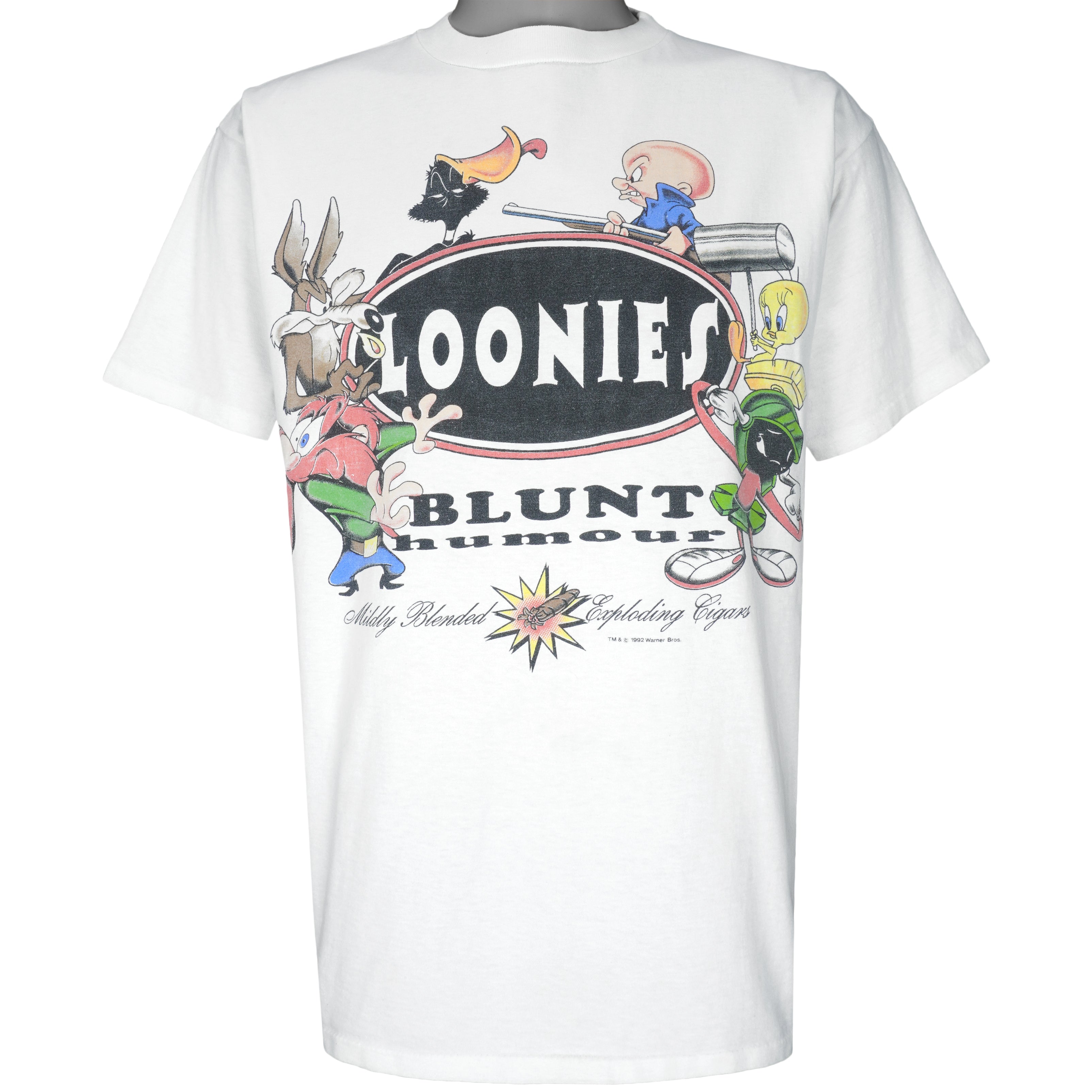 Looney Tunes - Loonies Blunt Single Stitch T-Shirt 1992 X-Large Vintage Retro