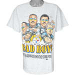 NFL (Delta) - Steelers Bad Boys Caricature Single Stitch T-Shirt 1994 X-Large