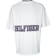 Tommy Hilfiger - White Big Logo T-Shirt X-Large Vintage Retro