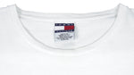 Tommy Hilfiger - White Big Logo T-Shirt X-Large Vintage Retro