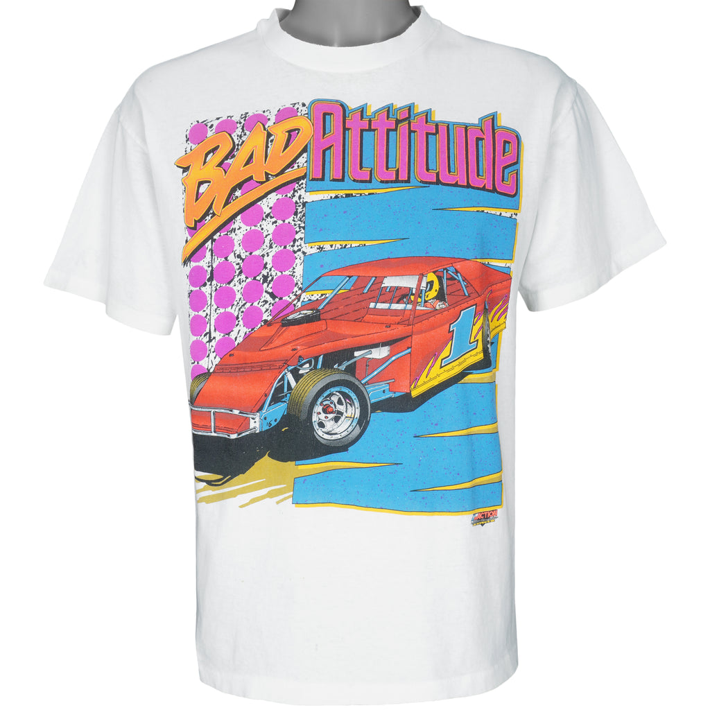 Vintage (Hanes) - Bad Attitude Sprinters Racing T-Shirt 1990s Large Vintage Retro