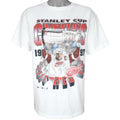 NHL (Try) - Detroit Red Wings Stanley Cup Champions T-Shirt 1997 Large Vintage Retro Hockey
