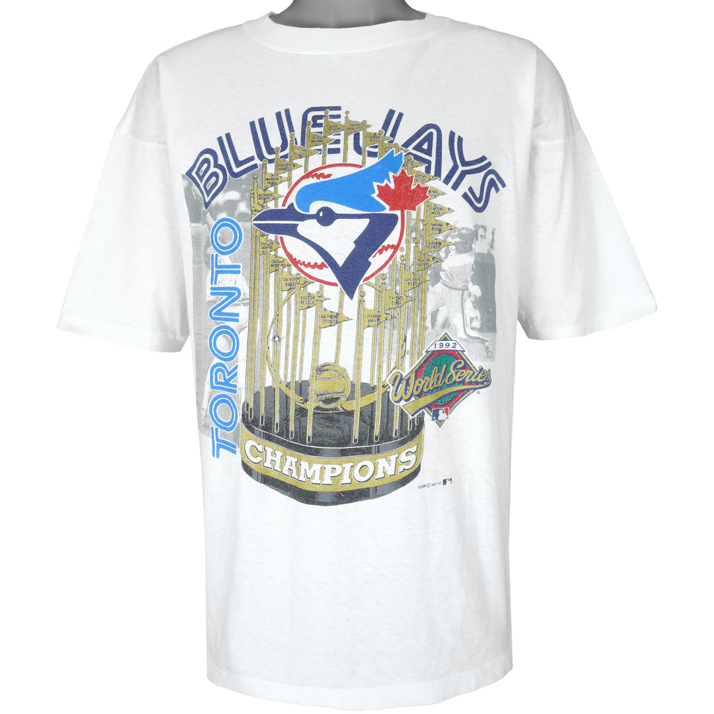 MLB (CGW) - Toronto Blue Jays World Series Champs T-Shirt 1992 X-Large Vintage Retro Baseball