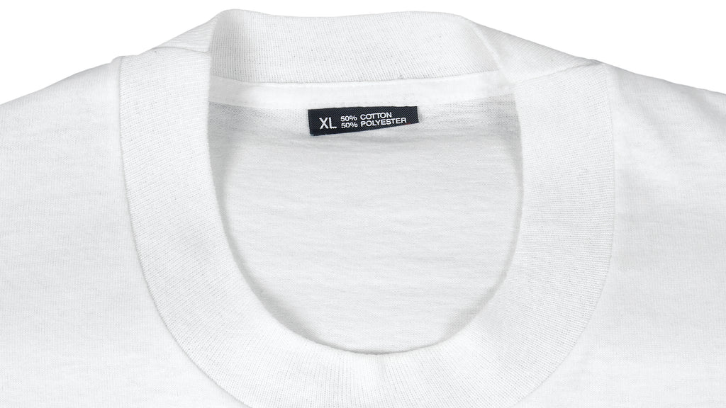 NFL - Giants VS Bills Super Bowl 25th Single Stitch T-Shirt 1991 X-Large Vintage Retro Football