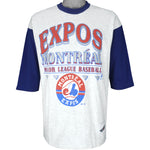 MLB (Ravens) - Montreal Expos T-Shirt 1994 Large Vintage Retro Baseball