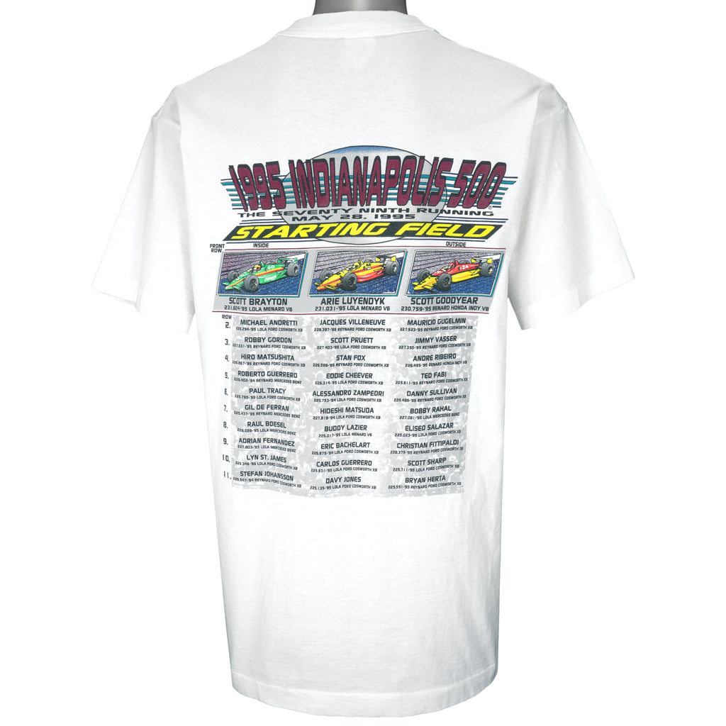 NASCAR - Indianapolis 500 The Seventy Nine Running T-Shirt 1995 X-Large Vintage Retro