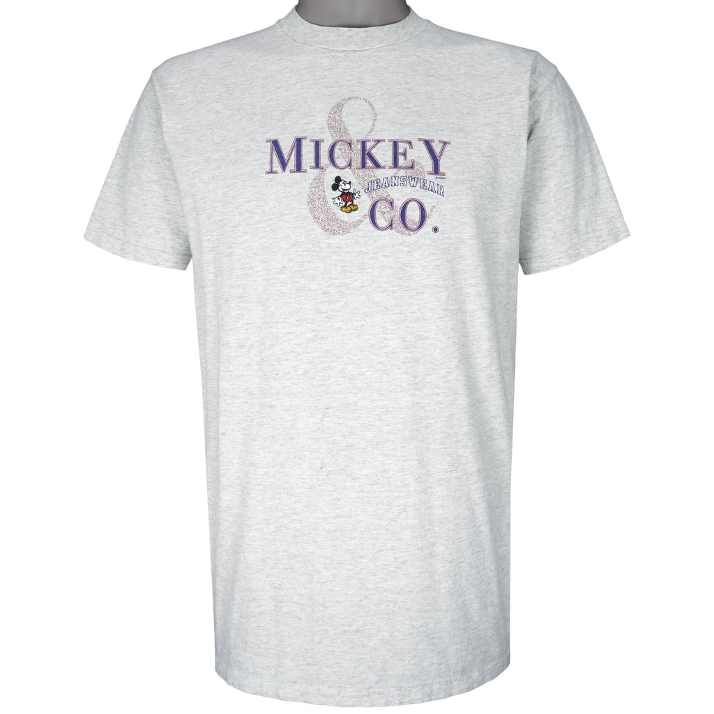 Disney - Mickey & Jeanswear Co. T-Shirt 1990s Large Vintage Retro