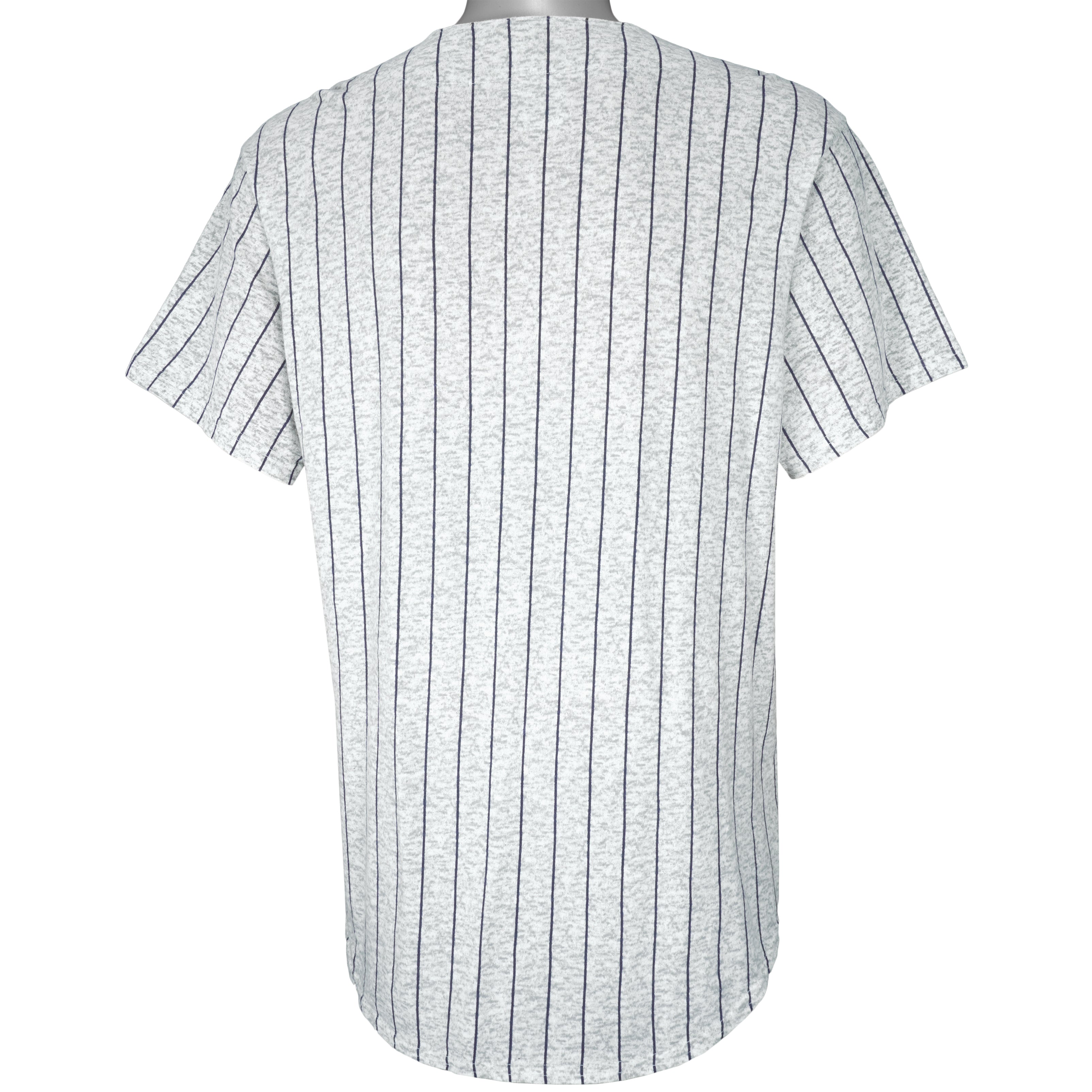 MLB (Off The Bench) - New York Yankees Pinstripe Jersey 1990s Large Vintage Retro Baseball