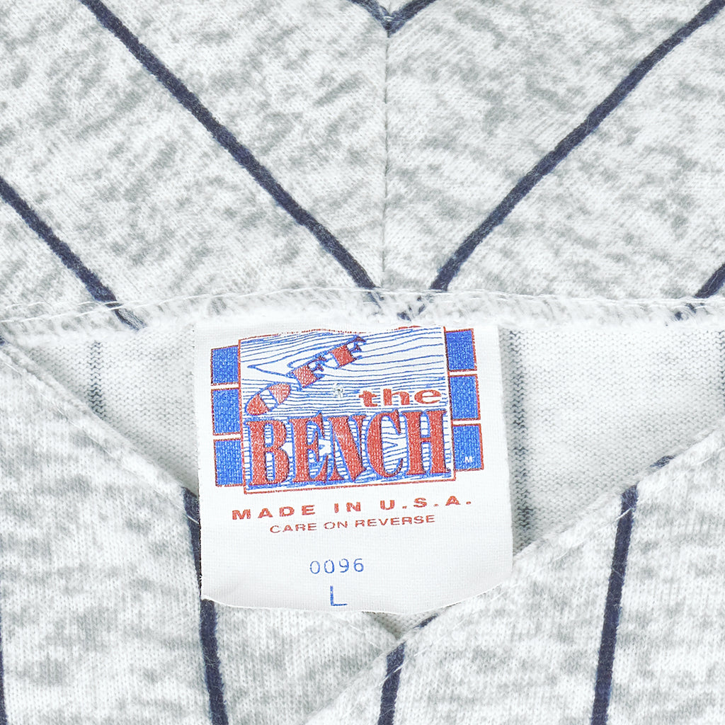 MLB (Off The Bench) - New York Yankees Pinstripe Jersey 1990s Large Vintage Retro Baseball