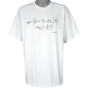 Vintage (Gildan) - AGE = 60 Math T-Shirt 1990s XX-Large Vintage Retro