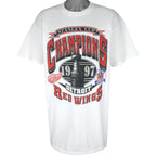 NHL (Delta) - Detroit Red Wings Stanley Cup Champions T-Shirt 1997 X-Large Vintage Retro Hockey