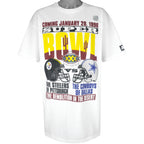 Starter - Steelers VS Dallas Super Bowl 30th T-Shirt 1995 X-Large Vintage Retro Football