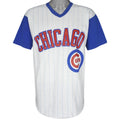 MLB - Chicago Cubs White & Blue Jersey T-Shirt 1990s Large Vintage Retro Baseball