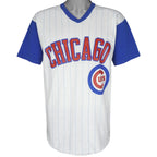 MLB - Chicago Cubs White & Blue Jersey T-Shirt 1990s Large Vintage Retro Baseball