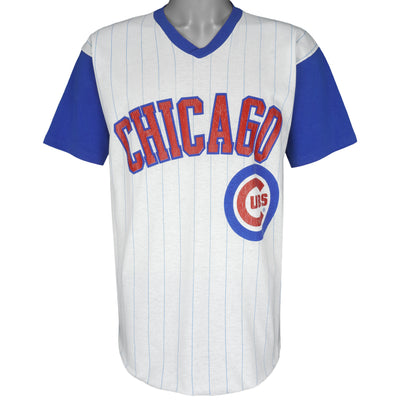 MLB - Chicago Cubs White & Blue Jersey T-Shirt 1990s Large