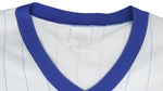 MLB - Chicago Cubs White & Blue Jersey T-Shirt 1990s Large Vintage Retro Baseball