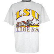 NCAA (Bike) - LSU Tigers Single Stitch T-Shirt 1990s X-Large Vintage Retro College