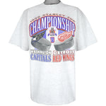 NHL (Logo 7) - Capitals VS Red Wings Stanley Cup Champions T-Shirt 1998 XX-Large