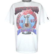 Starter - Red Wings Show Me The Cup T-Shirt 1997 Large Vintage Retro Hockey