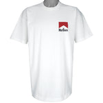 Vintage (Marlboro) - White Big Logo Single Stitch T-Shirt 1990s X-Large