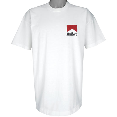 Vintage (Marlboro) - White Big Logo Single Stitch T-Shirt 1990s X-Large