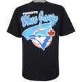 MLB (Waves) - Toronto Blue Jays Spell-Out T-Shirt 1990s Medium Vintage Retro Baseball