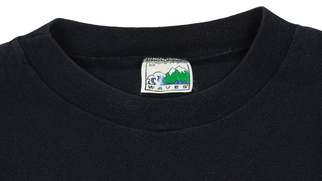 MLB (Waves) - Toronto Blue Jays Spell-Out T-Shirt 1990s Medium Vintage Retro Baseball