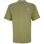 Vintage (No Fear) - Yellow Spell-Out T-Shirt 1990s Large Vintage Retro