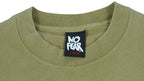 Vintage (No Fear) - Yellow Spell-Out T-Shirt 1990s Large Vintage Retro