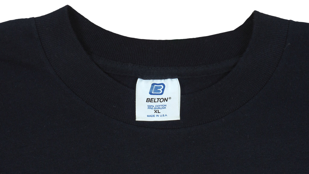 MLB (Belton) - Atlanta Braves Spell-Out T-Shirt 1993 Large Vintage Retro Baseball