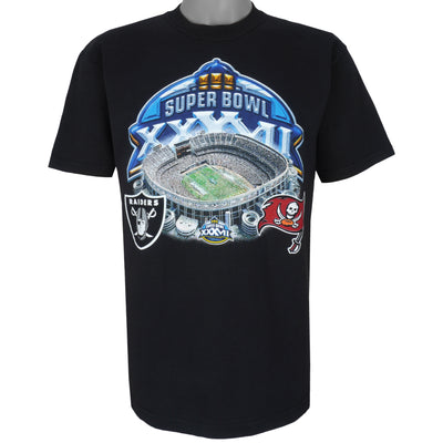 NFL (Gildan) - Raiders VS Buccaneers, Super Bowl Champions T-Shirt 2003 Medium
