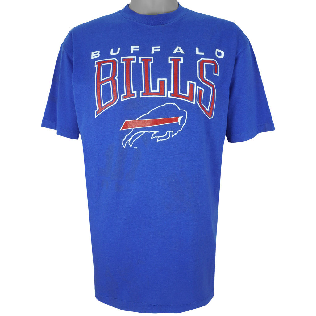 NFL - Buffalo Bills Spell-Out T-Shirt 1990s Large Vintage Retro Football